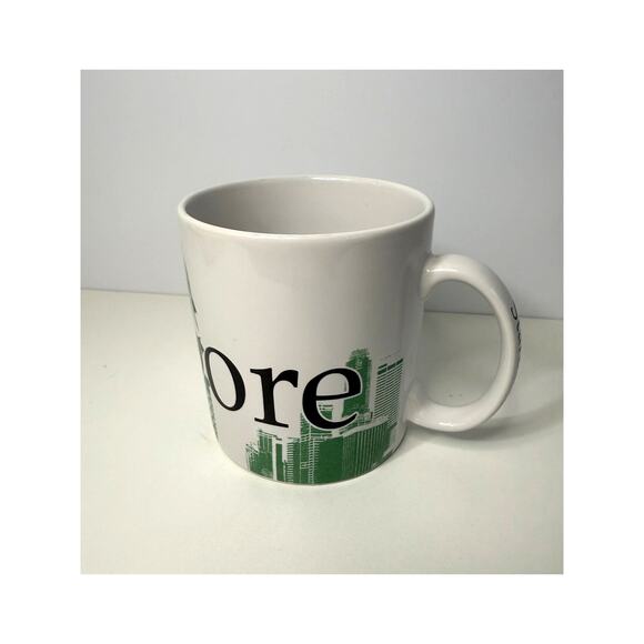 2006 Starbucks Singapore City Mug 16oz Green Collector Series Made Thailand - Picture 3 of 6